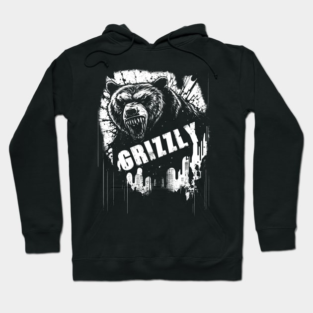 The Grizzly Bear's Grip: A Symbol of the Crypto Market's Resilience in the Bitcoin Bear Market Hoodie by Abili-Tees